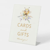 Bijen Kaarten Cadeaubordje Reclamebord Met Voetstuk (Voorkant)