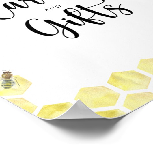 Bijen - Kaarten en geschenken Poster (Hoek)