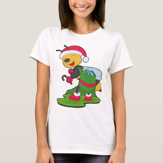 Bijen Kerstpakketten T-shirt (Voorkant)