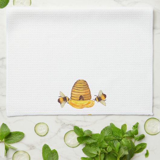 Bijen keukenhanddoeken (Gevouwen)