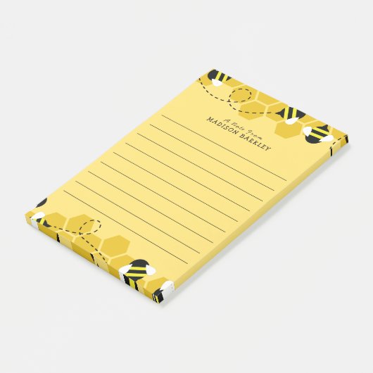 Bijen Kind Cute Bijenkorf Post-it® Notes (Schuin)