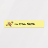 Bijen Kinder waterdichte naam label schoolbenodigd (Design 2)