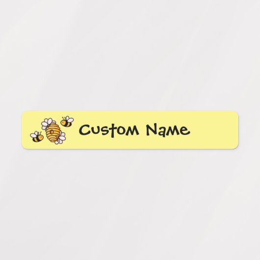 Bijen Kinder waterdichte naam label schoolbenodigd (Design 2)