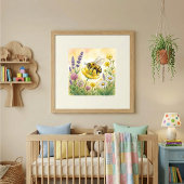 Bijen Kleine Insecten Kinderkamer Poster