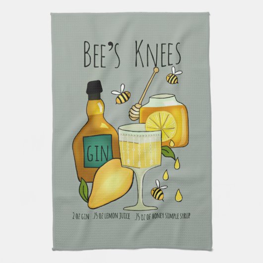 Bijen Knees Cocktail Theedoek (Verticaal)