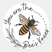 Bijen Knees Sticker (Voorkant)