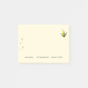 Bijen koelen met aangepaste tekst post-it® notes