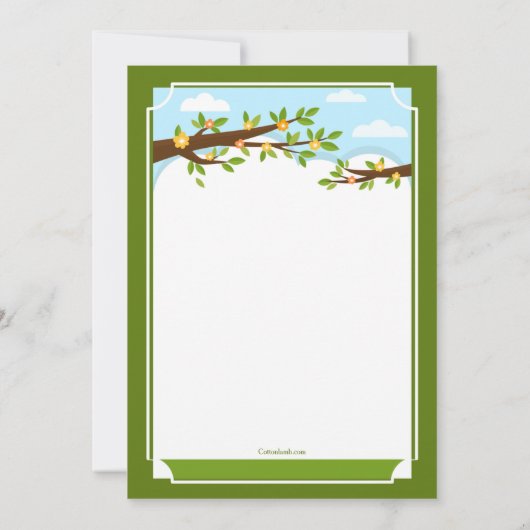 Bijen kopen een tuinfeest kaart (Achterkant)