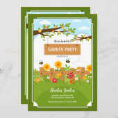 Bijen kopen een tuinfeest kaart (Voorkant / Achterkant)