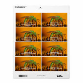 Bijen krijgen zoet 1 etiket (Full Sheet)