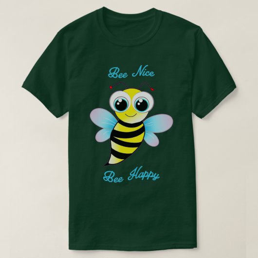 Bijen Leuke schattige bij is blij T-shirt (Design voorkant)