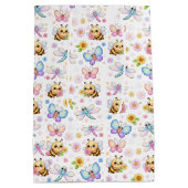 Bijen, Libellen en Vlinders Kawaii Kunst Medium Cadeauzakje (Achterkant)