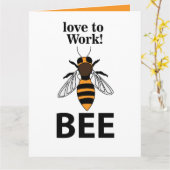 Bijen Liefde Om Bij Te Werken Kaart (Gele Bloem)