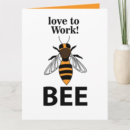 Bijen Liefde Om Bij Te Werken Kaart (Voorkant)