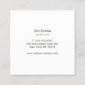 Bijen Logo Bijenteelt Aparist Bumblebee Vierkante Visitekaartje (Achterkant)