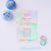 bijen logo op faux iridescent effect flyer (Enkel)