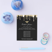 bijen logo op zwarte achtergrond flyer (Enkel)