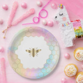 bijen logo papieren bordje (Feest)