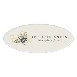  bijen Logo Rustische Honeybee Business Naambadge
