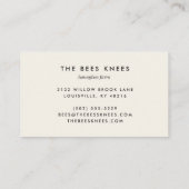  bijen Logo Rustische honingbij Klantenkaartje (Achterkant)