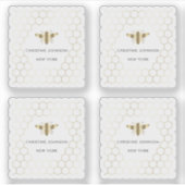 bijen logo sticker (Voorkant)