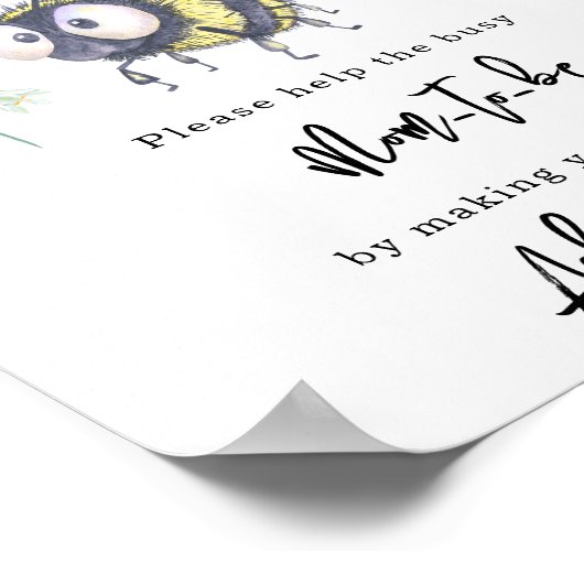 Bijen - Mama om geadresseerd te worden Poster (Hoek)