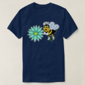 Bijen met bloem 2 t-shirt (Design voorkant)