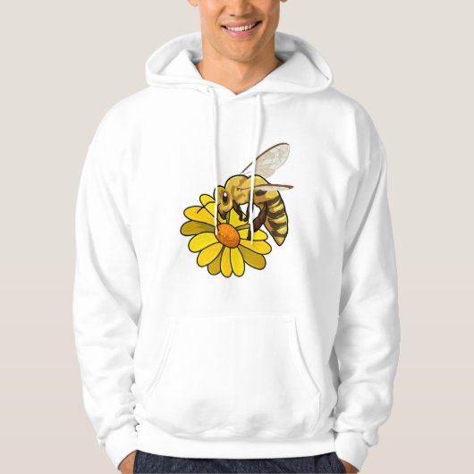 Bijen met bloesem hoodie (Voorkant)