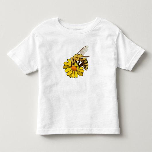 Bijen met bloesem kinder shirts (Voorkant)