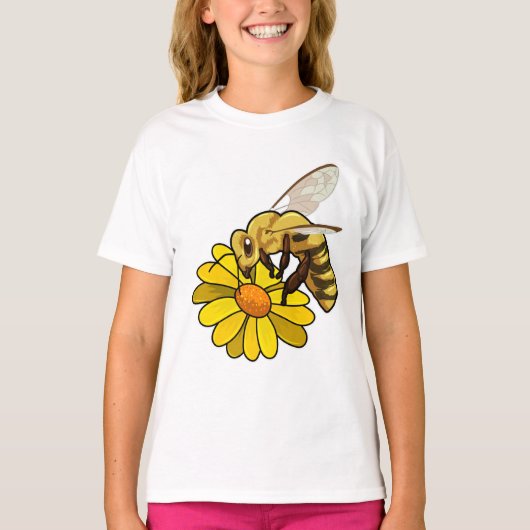 Bijen met bloesem t-shirt (Voorkant)
