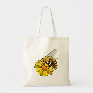 Bijen met bloesem tote bag