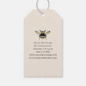 Bijen met Crown Apiary Boerderij Honing Producten Cadeaulabel (Achterkant)