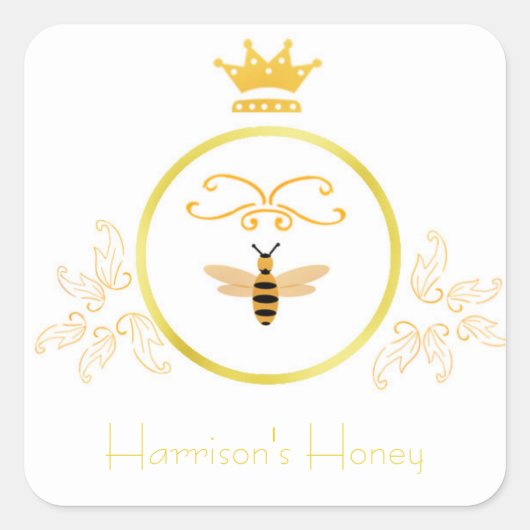 Bijen met Crown Label (Voorkant)