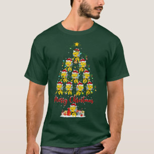 Bijen met een Lover-luciferend kerstfeest T-shirt