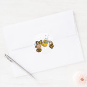 Bijen met emmers Stickers (Envelop)