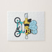 Bijen met fiets legpuzzel (Horizontaal)