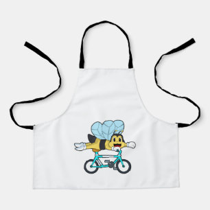 Bijen met fiets schort