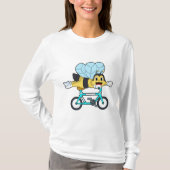 Bijen met fiets t-shirt (Voorkant)