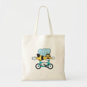 Bijen met fiets tote bag