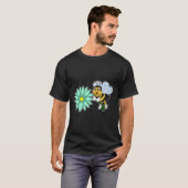 Bijen met Flower.PNG T-shirt (Voorkant volledig)