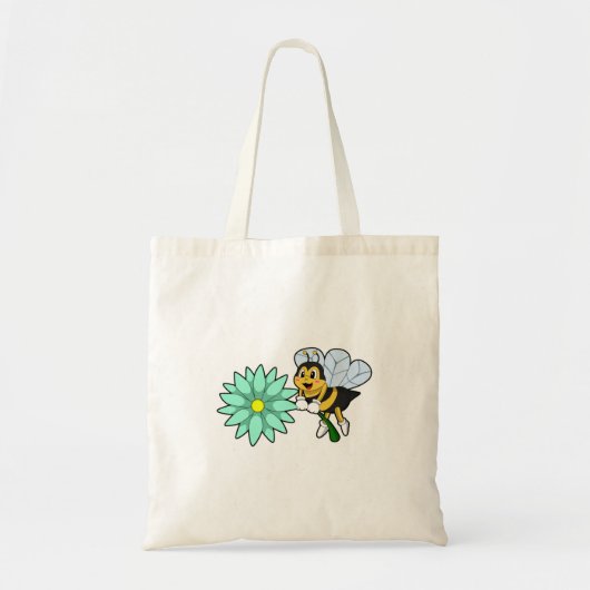 Bijen met Flower.PNG Tote Bag (Voorkant)