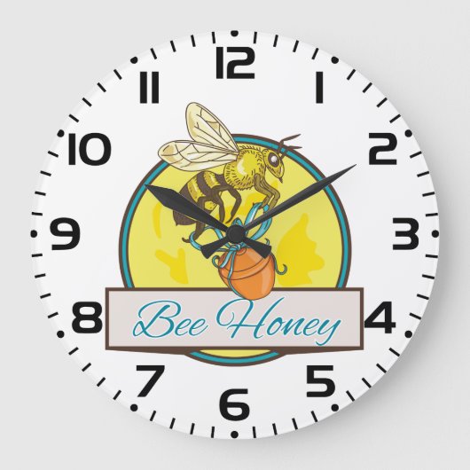 Bijen met Honey Jar  imker Grote Klok (Voorkant)