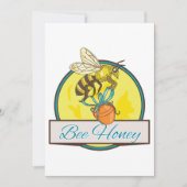 Bijen met Honey Jar imker Kaart (Voorkant)
