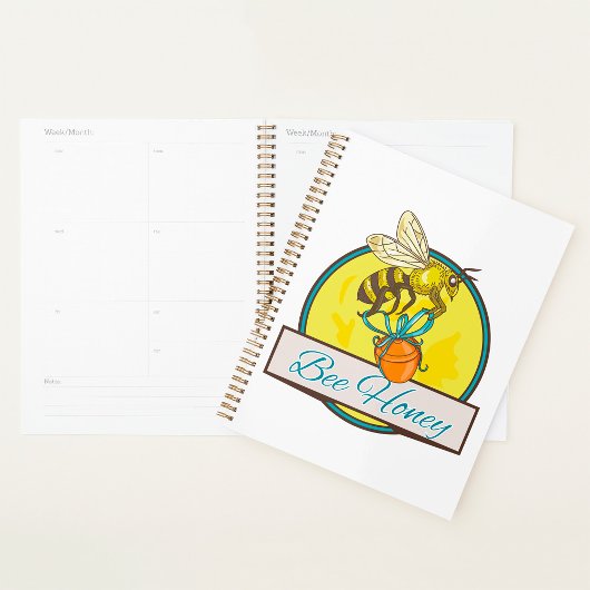 Bijen met Honey Jar  imker Planner