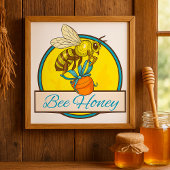 Bijen met Honey Jar imker Poster