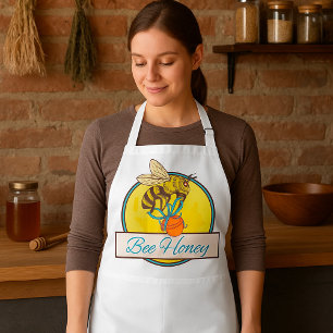 Bijen met Honey Jar  imker Standaard Schort