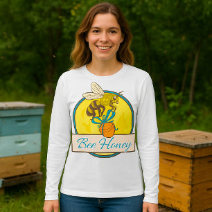 Bijen met Honey Jar  imker T-shirt