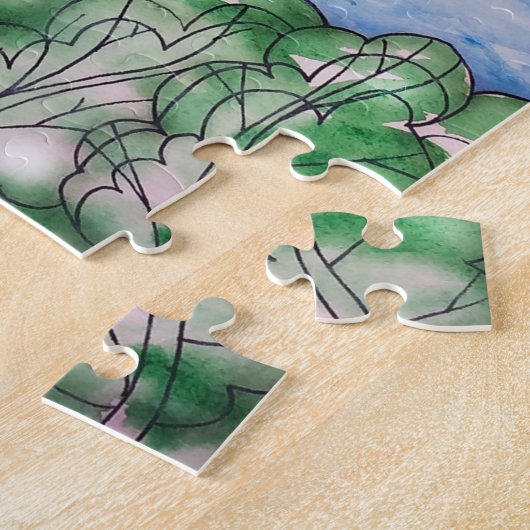 Bijen met honing legpuzzel (Zijkant)