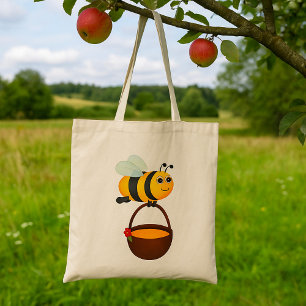 Bijen met honing tote bag
