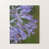 Bijen met Paarse Blauwe Lelie Bloemen Puzzel Legpuzzel (Verticaal)